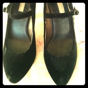 Banana republic velvet Mary Janes