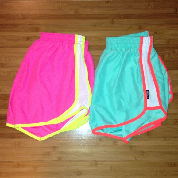 Neon Running Shorts
