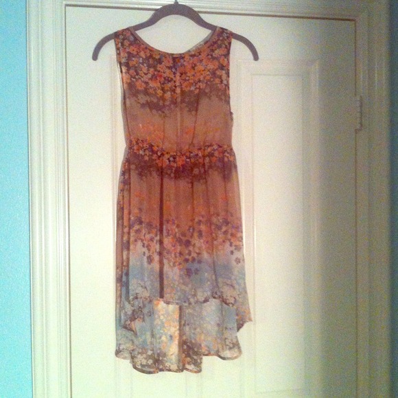 Sheer floral tunic