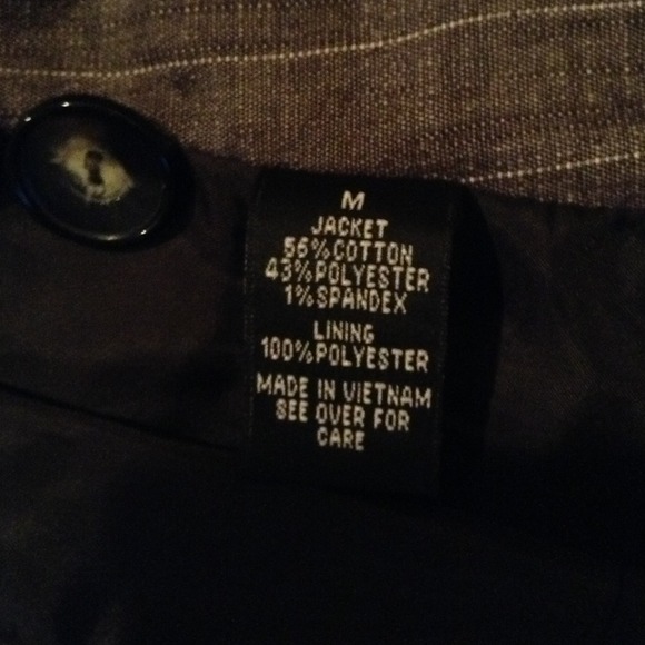 Dark gray pinstripe fitted jacket - Picture 2 of 3