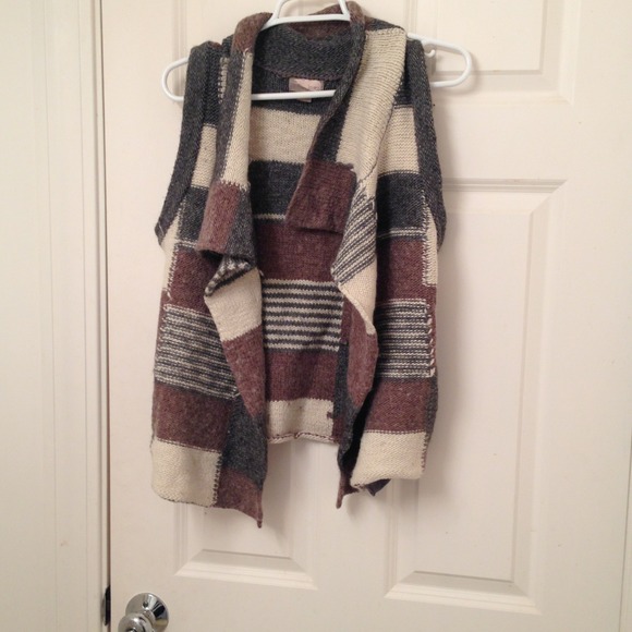 RESERVED Patchwork wool sweater vest