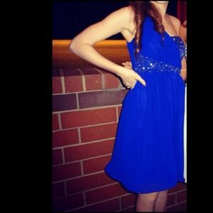 Cobalt blue formal dress