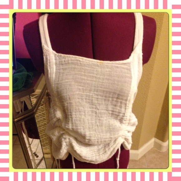 Authentic KRISTA LARSON white top