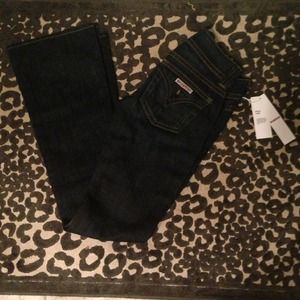 Size 25 NWT Hudson boot cut jeans, dark denim