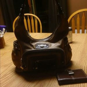 AUTHENTIC KATHY VAN ZEELAND BAG & WALLET!!