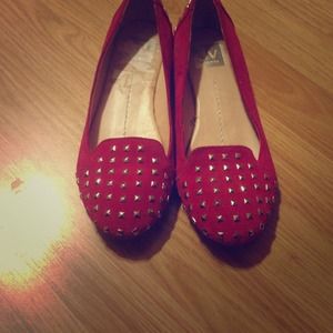 Studded hot pink dolce vita flats/loafers
