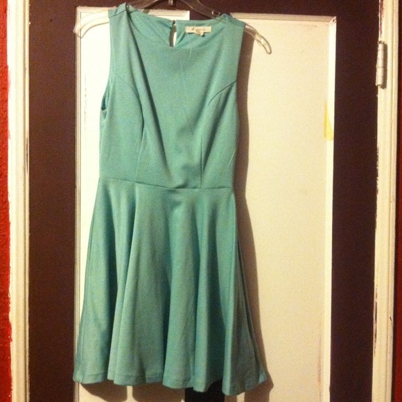Mint green skater dress