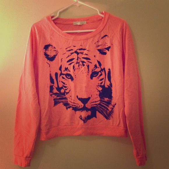 ❤❤SOLD❤❤ Hot Pink Tiger Sweater!