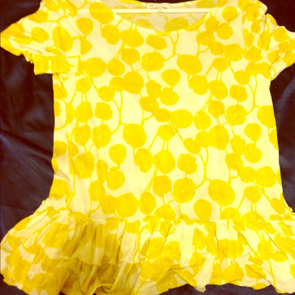 Gap -Yellow and white floral top