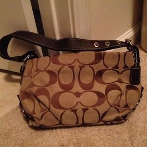 Brown coach purse