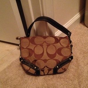 Brown coach purse