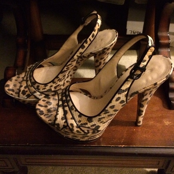 Casadei Leopard Platform Sandals - Picture 3 of 3