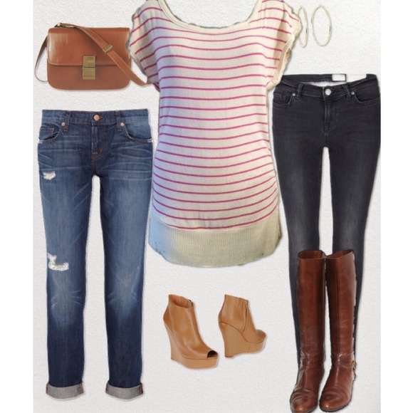 ❌SOLD IN BUNDLE❌Striped Short Sleeve Sweater Tunic