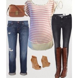 ❌SOLD IN BUNDLE❌Striped Short Sleeve Sweater Tunic