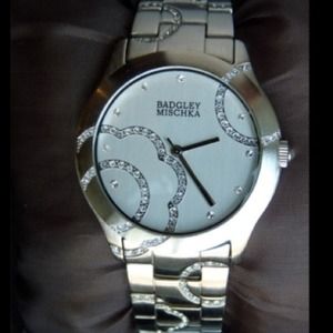 Badgley mischka mother of pearl watch