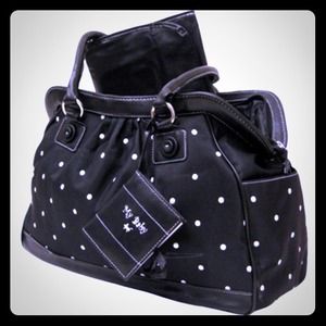 Baby Essentials Embroidered Satchel Diaper Bag