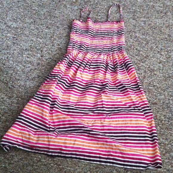 H&m striped knee length dress