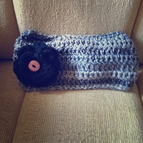 Flowered Earwarmers I make! $12 each