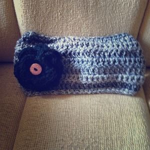 Flowered Earwarmers I make! $12 each