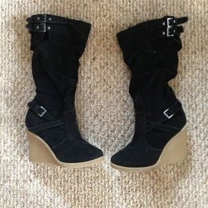 Charlotte Russe mid calf black boots