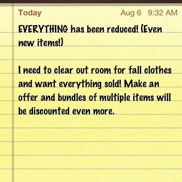 Clearance sale!