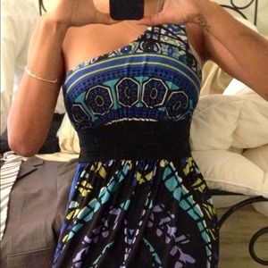 Long Arden B Grecian Style floor length dress