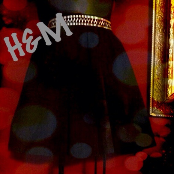 H&M Dresses & Skirts - ?H&M black skirt? and betsey johnson earrings