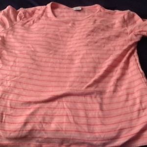 A pink stripe shirt