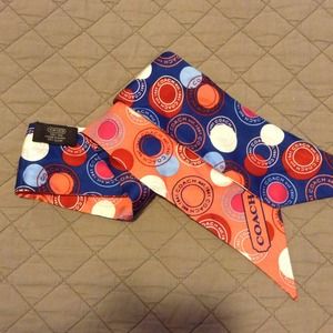 Coach ponytail scarf
