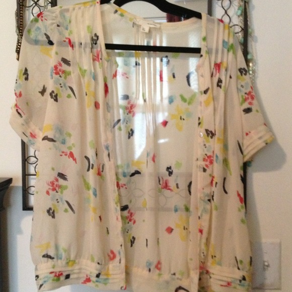 Reduced! Floral short sleeve blouse