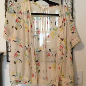 Reduced! Floral short sleeve blouse