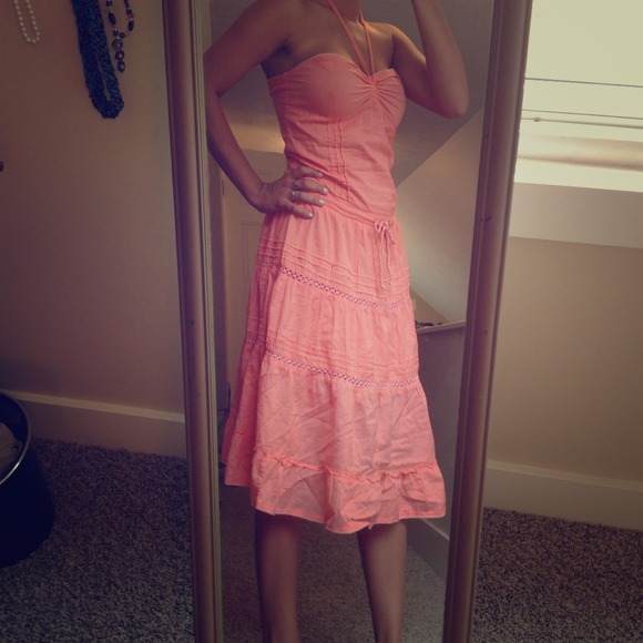 Salmon pink Prairie Dress