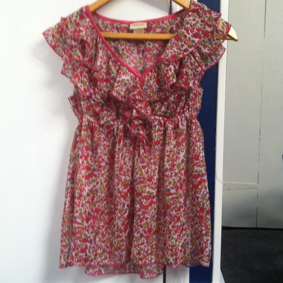 Floral chiffon blouse