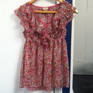 Floral chiffon blouse