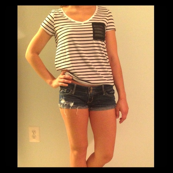 Hollister distressed short shorts