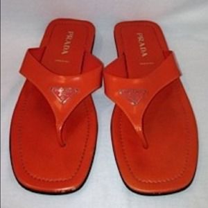 Prada Orange Sandals