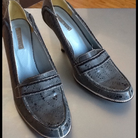 Cervato Navy blue vintage heels shoe - Picture 2 of 3