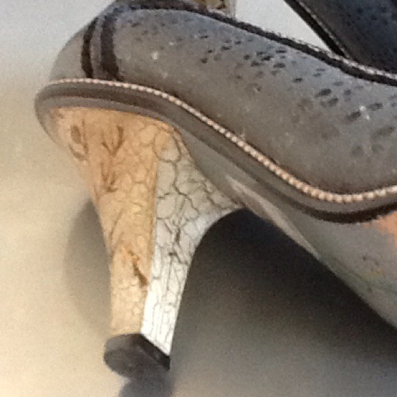 Cervato Navy blue vintage heels shoe - Picture 3 of 3