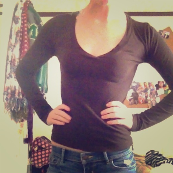 Long sleeve brown shirt - Picture 1 of 2