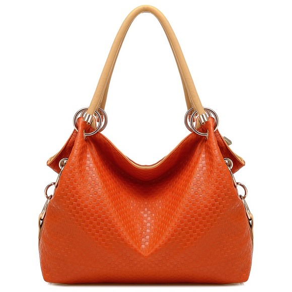 Orange color women's handbag