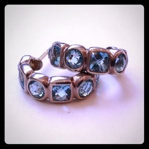 David Yurman Blue Topaz Earrings