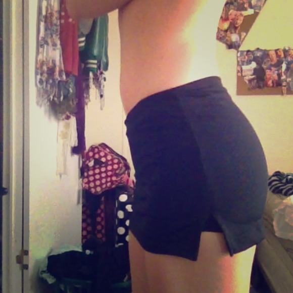 Black spandex skirt