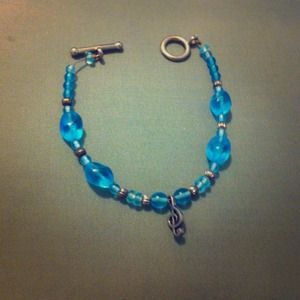 Turquoise Music Charm Bracelet
