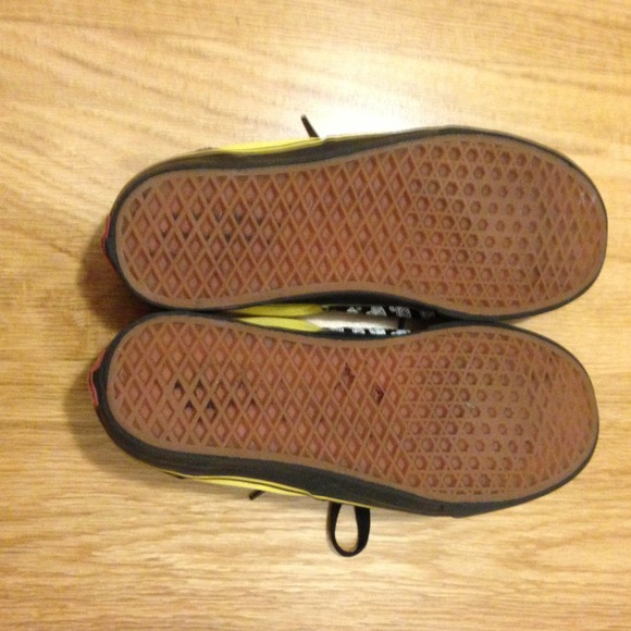 (PRICE DROPPED) Black and Yellow Custom Vans!! - Picture 3 of 4