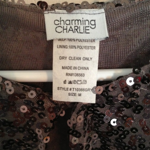 Grey Sequined Cardigan - Picture 2 of 3