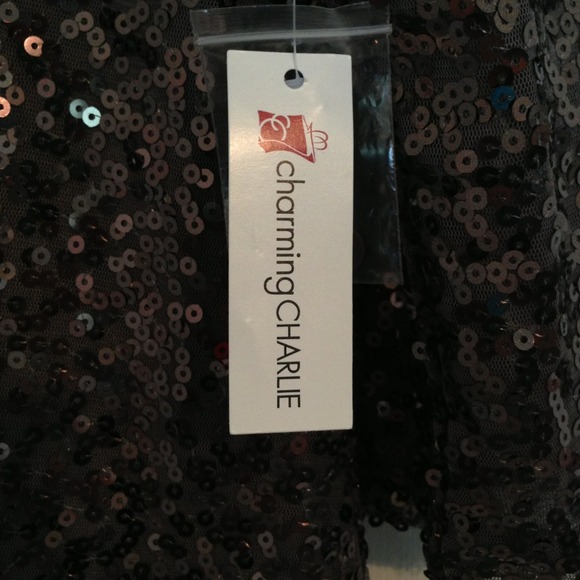 Grey Sequined Cardigan - Picture 3 of 3