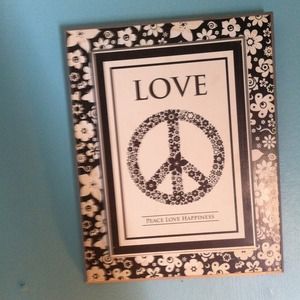 Love peace happiness sign