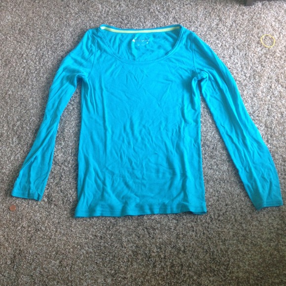 Long Sleeve Scoop-Neck Tee