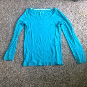Long Sleeve Scoop-Neck Tee