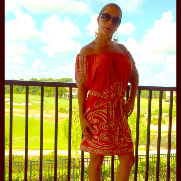 Brand new coral dress. REDUCED PRICE.